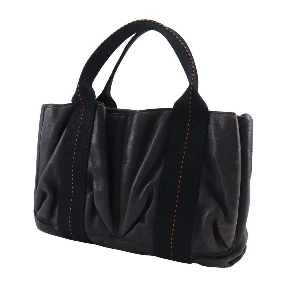 Hermes HERMES Caravan Horizontal PM Handbag Veau Derma Black Zipper Women's - Picture 2 of 16